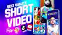 do short video editing for tiktok, ig reels and youtube shorts