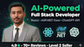 build ai powered web app as full stack developer react and asp net core