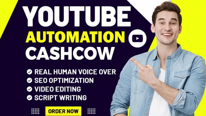 I will create faceless youtube automation channel, cashcow videos