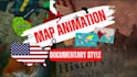 edit 2d,3d map animation and documentary, war style video editing
