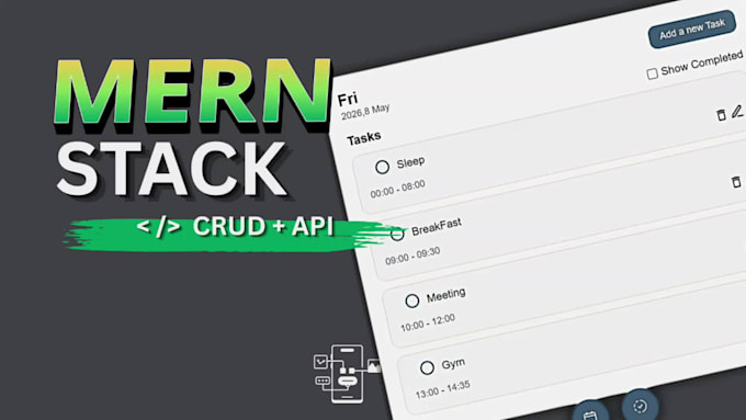 develop mern stack web as full stack developer