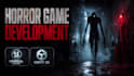 develop horror game in unity or unreal engine, scary game, shooting fps game