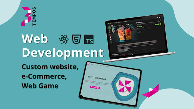 develop a custom website, portfolio, ecommerce or web game