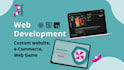 develop a custom website, portfolio, ecommerce or web game