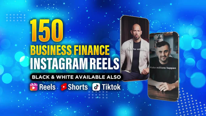 I will create finance business reels youtube shorts tiktok