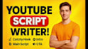 do script writing for videos script writer youtube channel