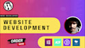 build dynamic wordpress website with elementor, divi