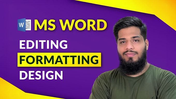 do microsoft word document formatting and design professionally