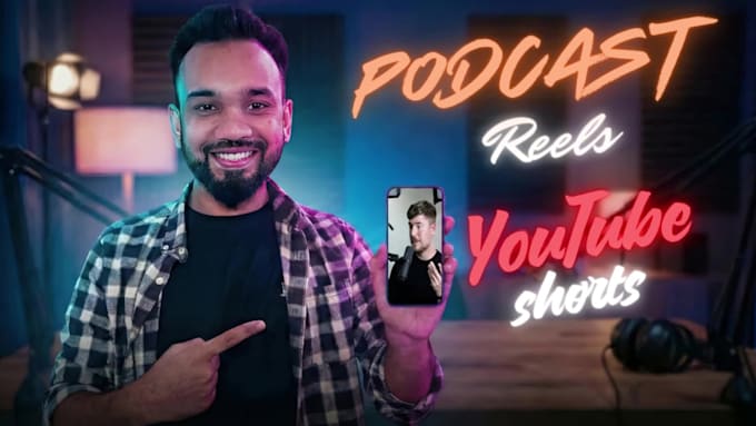 edit podcast reels and youtube shorts
