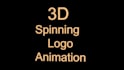 create a 3d spinning logo animation