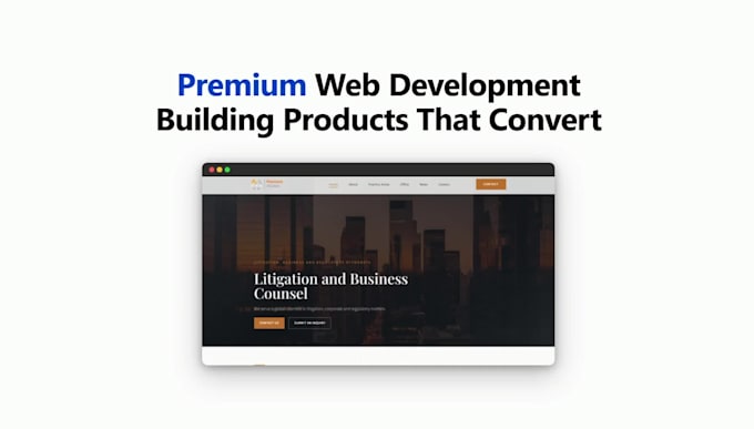 design and build a fast, modern website for your business