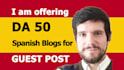 do SEO guest post dofollow backlinks da 50