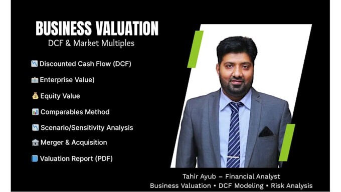 do a business valuation using dcf and comparables