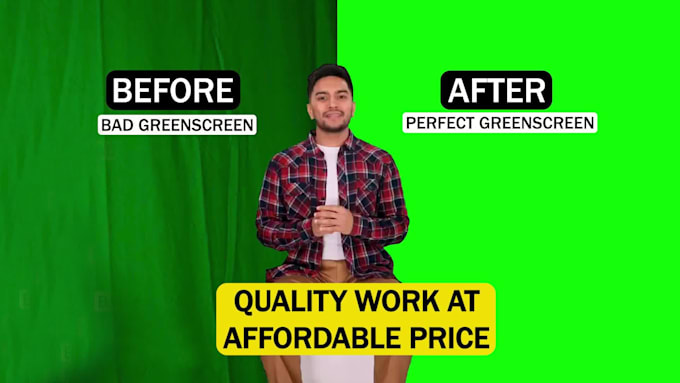 fix or remove bad green screen and chroma key in any video