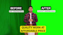 fix or remove bad green screen and chroma key in any video