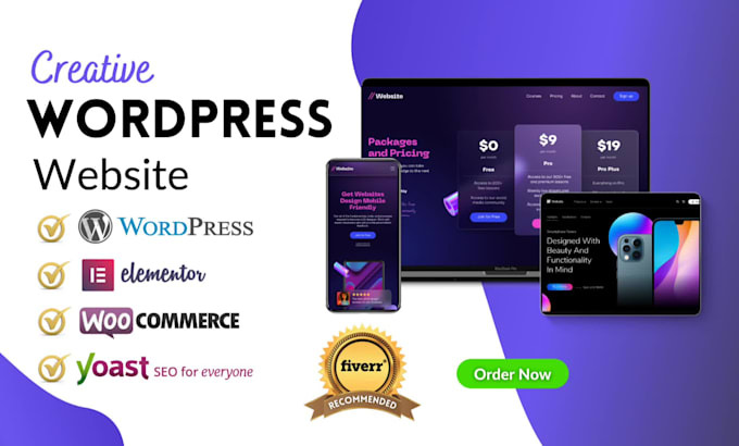 create clean and modern wordpress website redesign