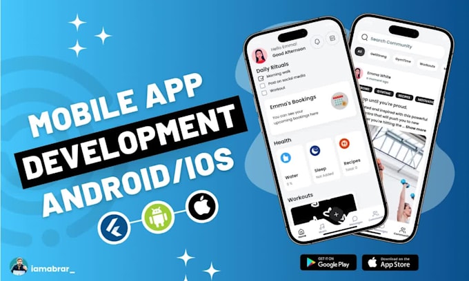 develop beautiful flutter android and ios mobile apps as a flutter developer