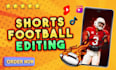 edit professional american football highlights for tiktok and youtube