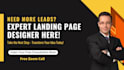 design a wordpress landing page, one page, leads conversion page
