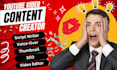 be your youtube video content creator or video creator