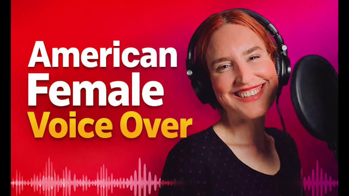 record a high quality american female voice over today