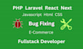 fix bugs setup scripts in PHP laravel js react next websites