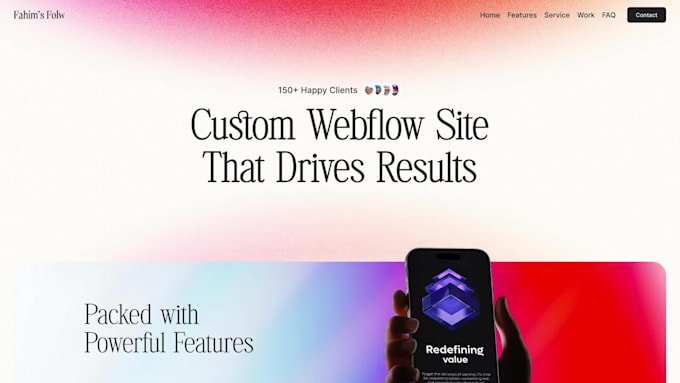 design a modern webflow website or convert figma to webflow