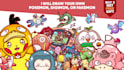 draw your own kawaii pokemon, digimon, or fakemon characters