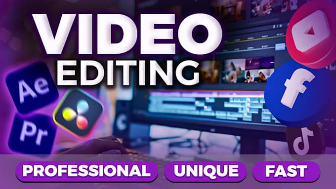 do creative video edit, youtube video editing