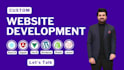 do custom website development and web app as full stack developer