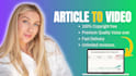 convert article or text to video with premium voice over