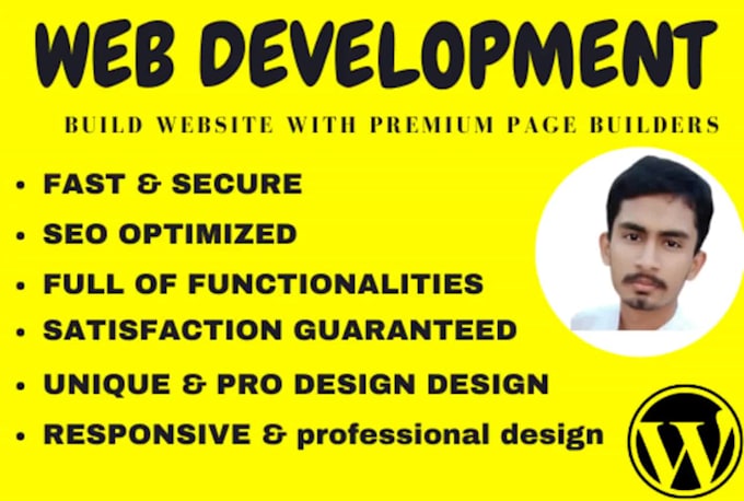 build unique wordpress website with modern design for you
