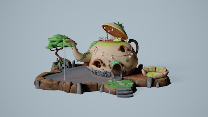model and texture 3d prop asset for games and video