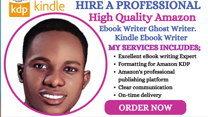 Review! I will ebook writer 30k amazon kindle ebook ghostwriter KDP book formatting amazon KDP  for $40