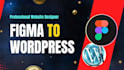 convert or clone figma to wordpress, figma to elementor or psd to elementor