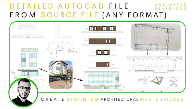 convert PDF, sketch, and image to autocad