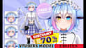 create pngtuber or animated giftuber design with cute anime chibi, vtuber model