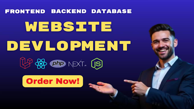 build website, website development, full stack developer, front end developer