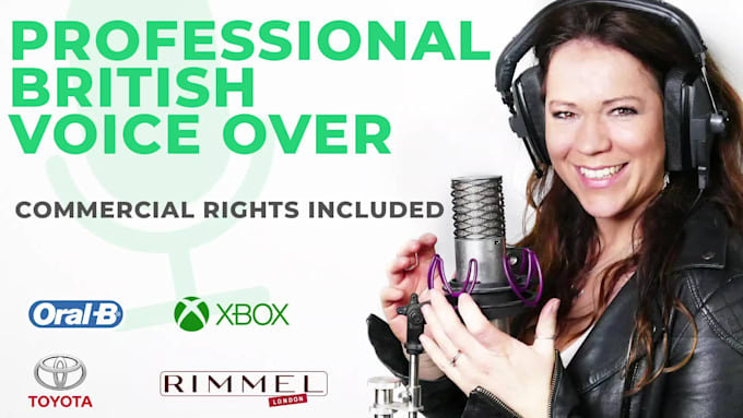 provide a female british voice over professional standard