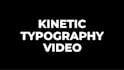 create kinetic typography animation