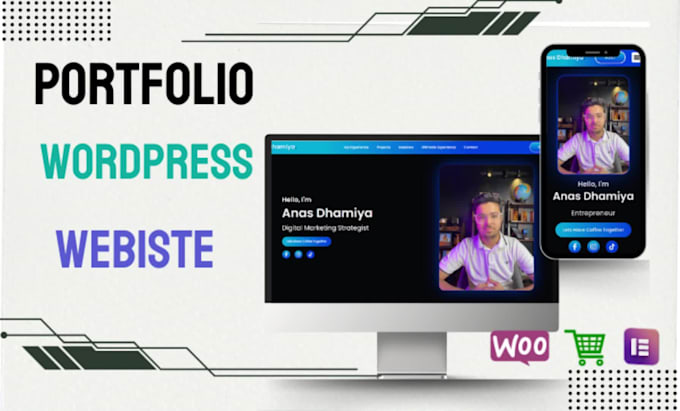 develop a stylish portfolio,blog or business website using wordpress
