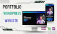 develop a stylish portfolio,blog or business website using wordpress