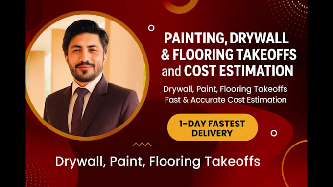 provide painting and drywall takeoff and cost estimate