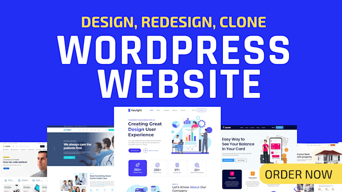design or redesign wordpress website, ecommerce website or landing page