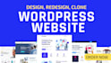 design or redesign wordpress website, ecommerce website or landing page