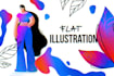 design colorful and modern flat vector illustrations for your brand