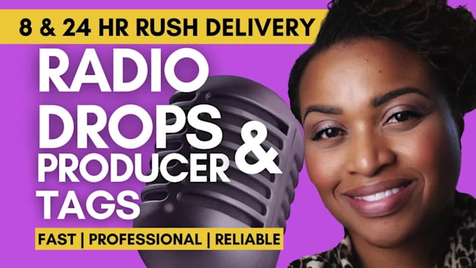 record radio drops female voice over