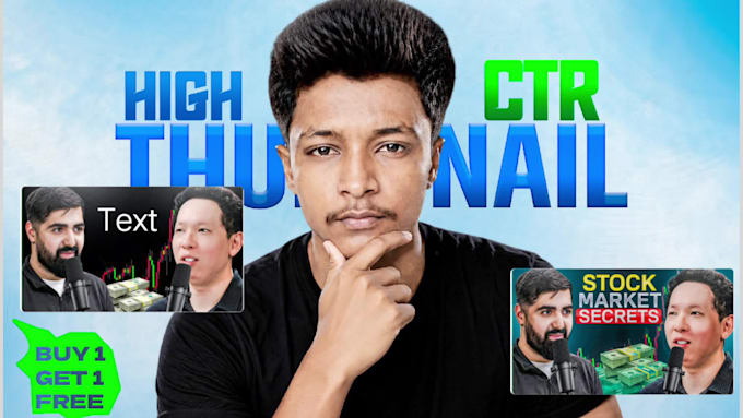design premium high CTR viral youtube thumbnails