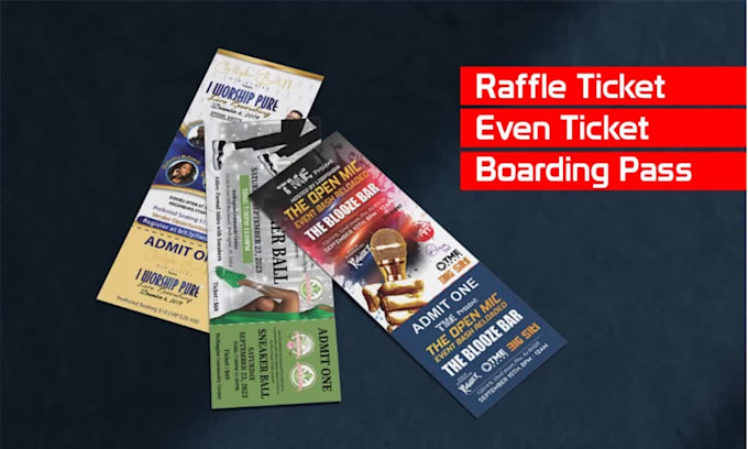 design raffle ticket, even ticket, invitation quick delivery