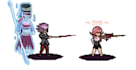 create anime style pixel art character sprite for your game